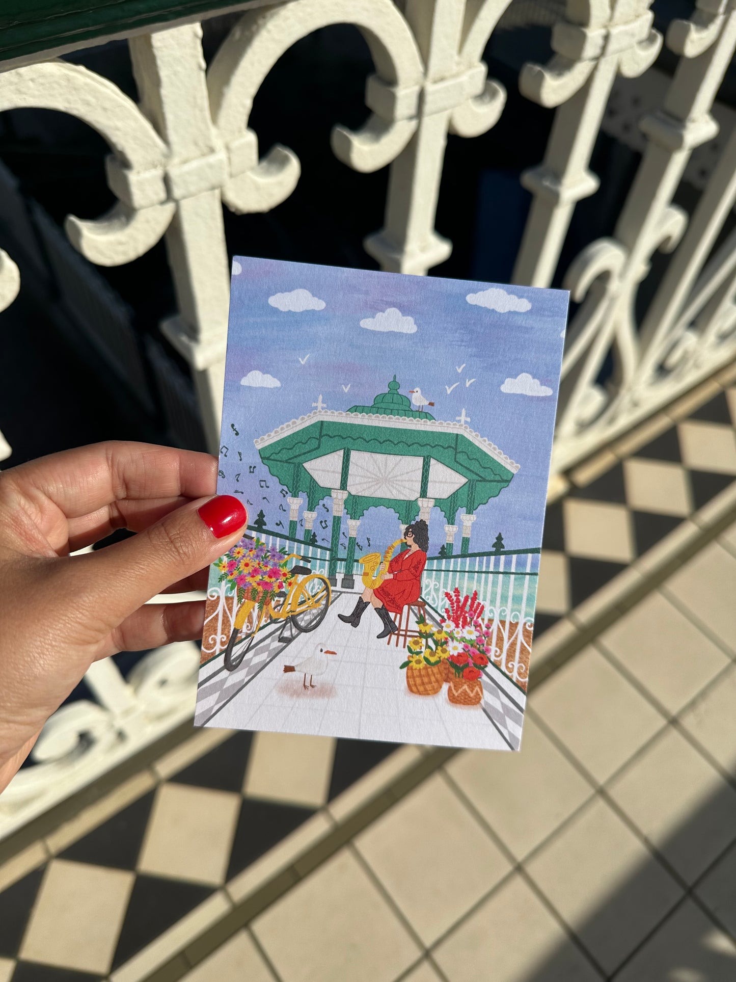Brighton Beach Bandstand Postcard