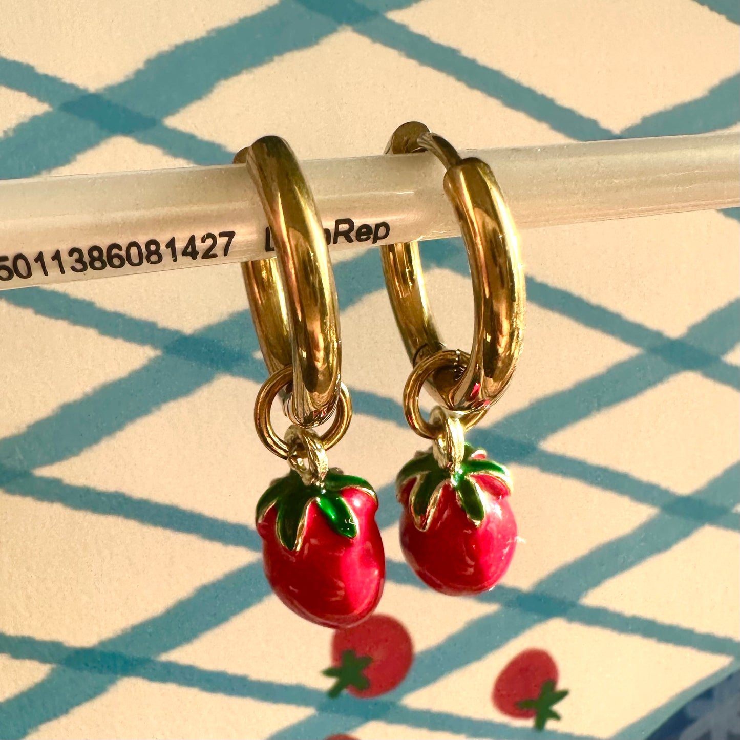 Pasta Gift Set - 2 A4 Art Prints / Tomato Earrings / 2 Book Marks