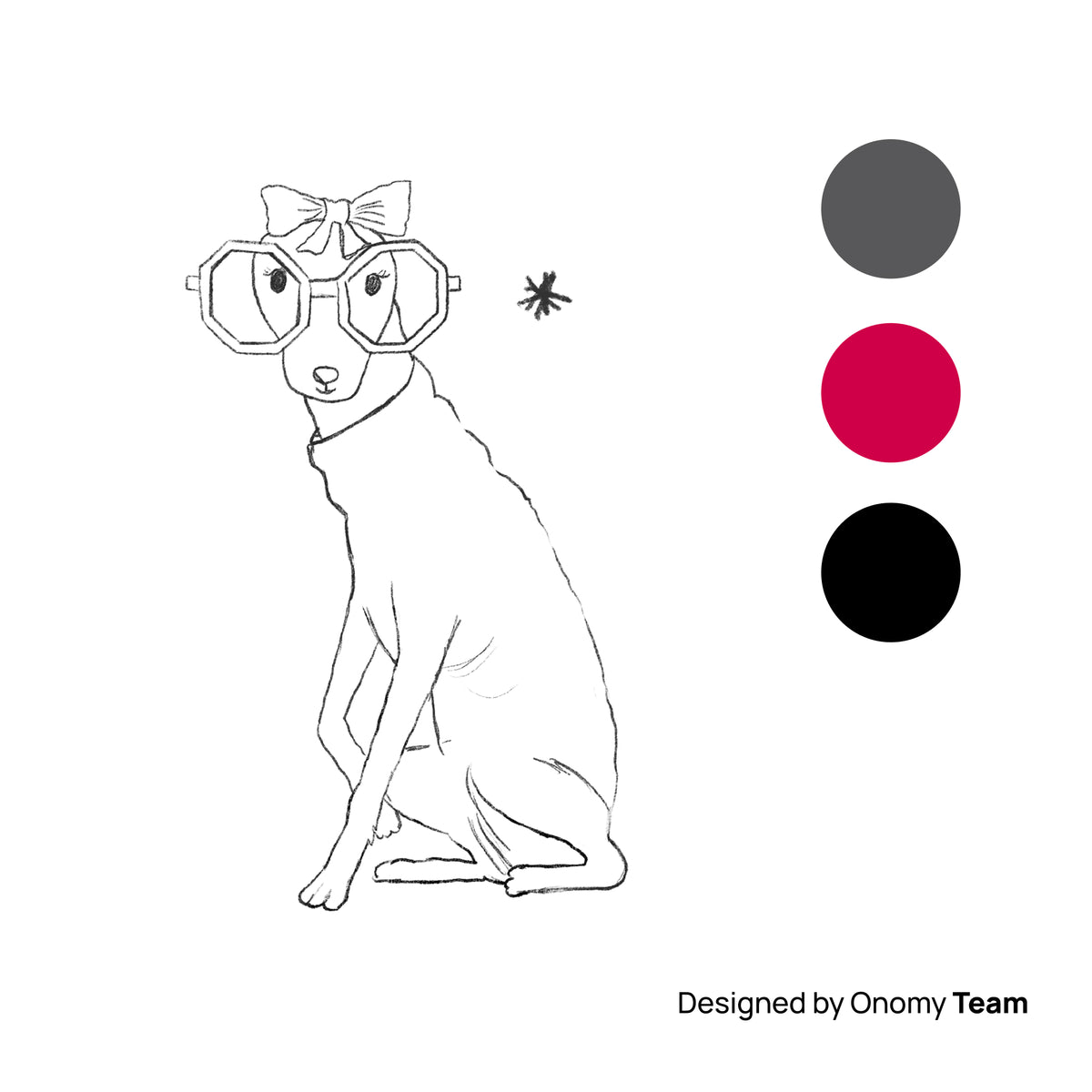 Greyhound dog Greeting Card