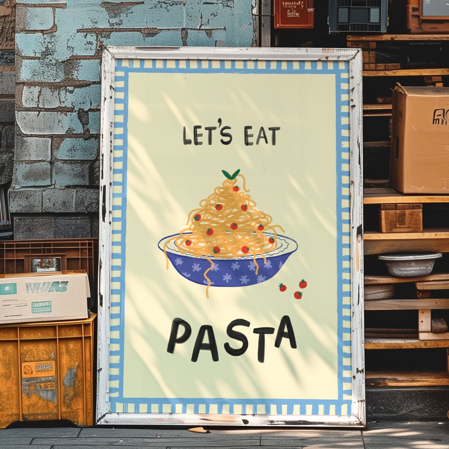 Let’s Eat Pasta Greeting Card