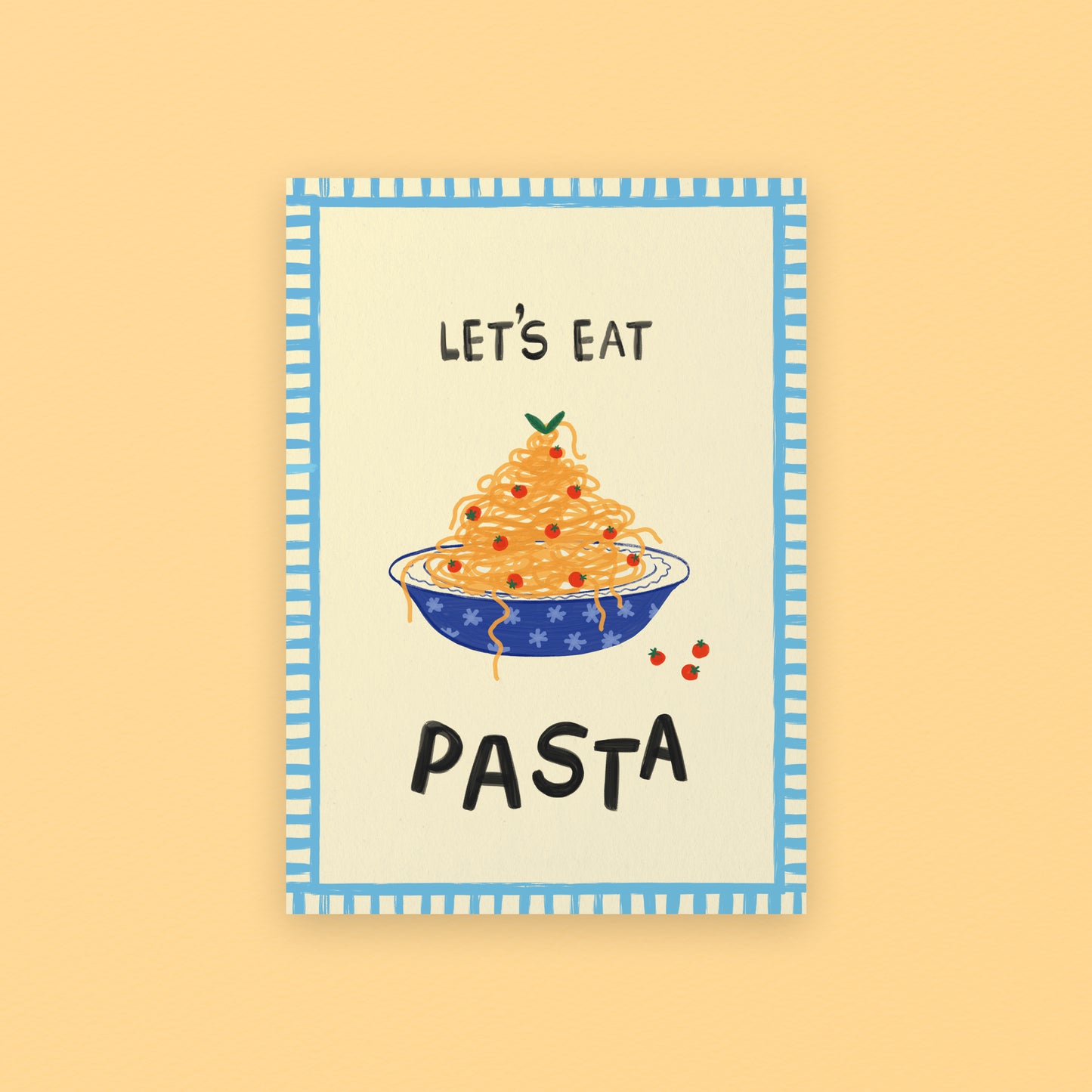 Let’s Eat Pasta Greeting Card