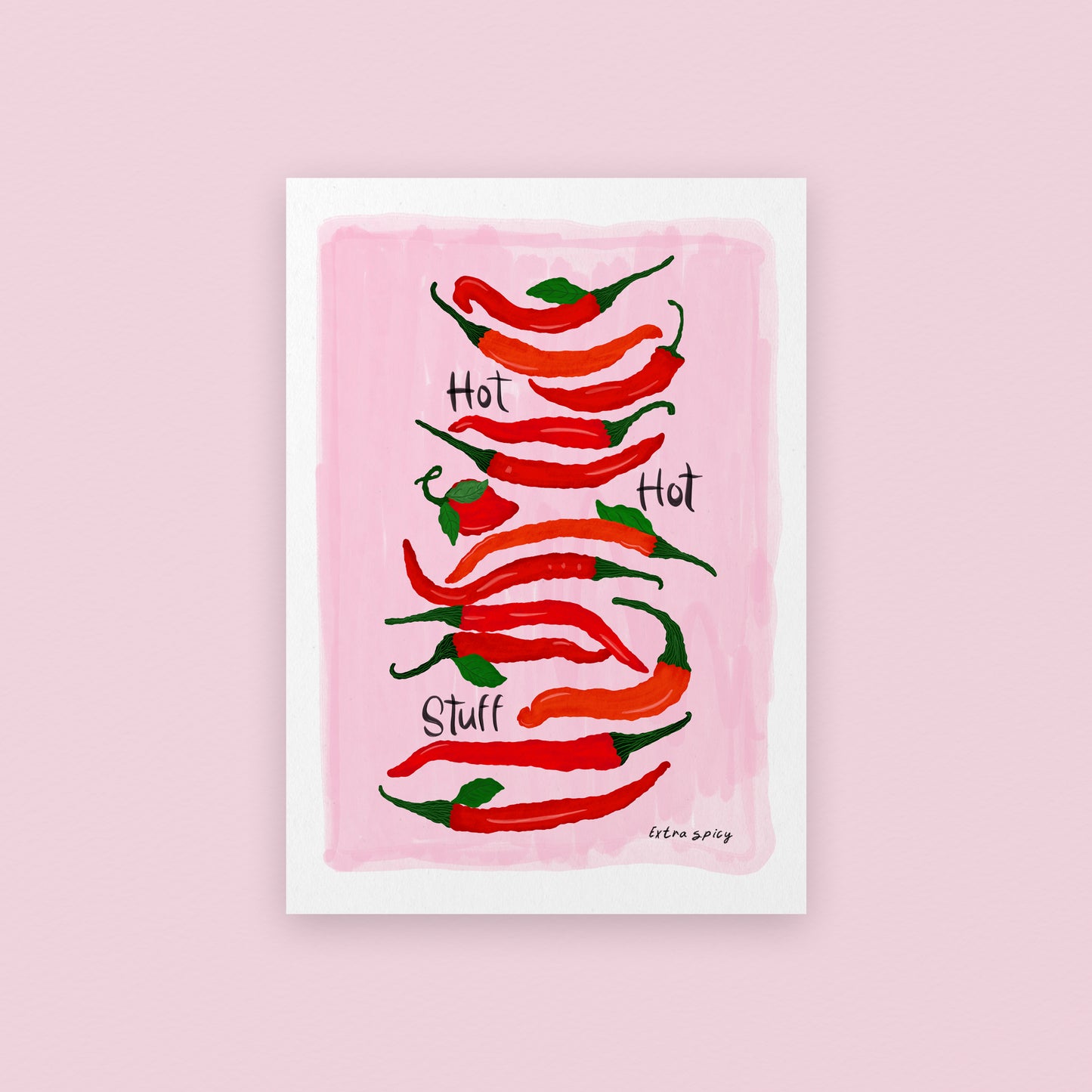 HOT HOT Stuff / Chilli Art Print