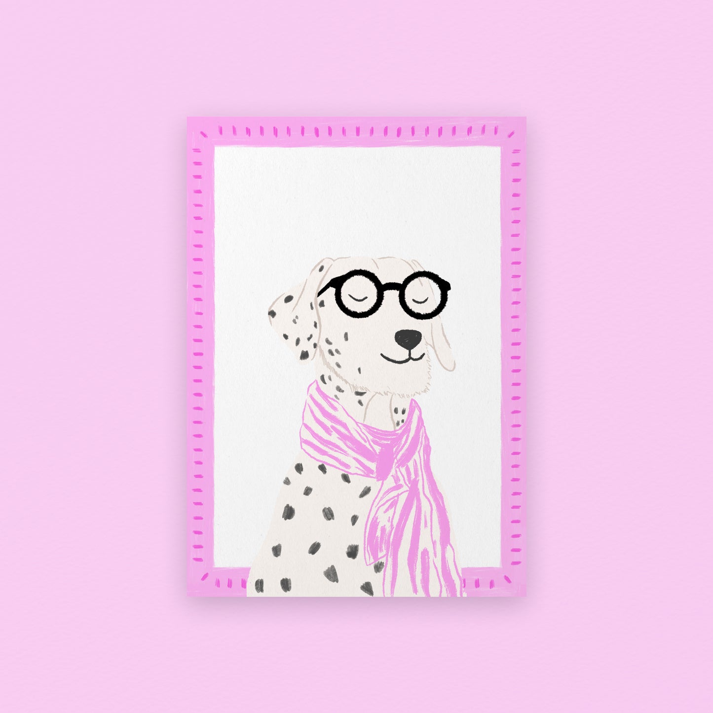 The Mundane Brighton Gift shop - Bookworm Dalmatian Dog Art Print - gift for dog lovers - gift for her - gift for him - dog collection - gift for birthday - 2