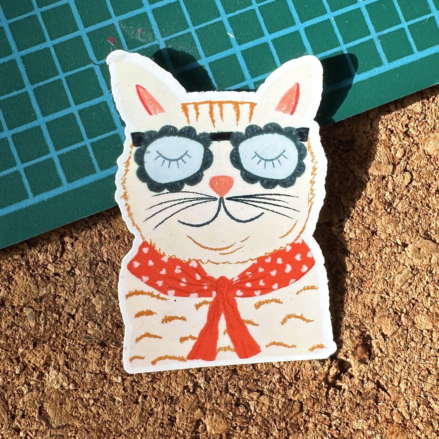 The Mundane Brighton Gift shop -cute cat sticker - Gifts for cat lovers - 1
