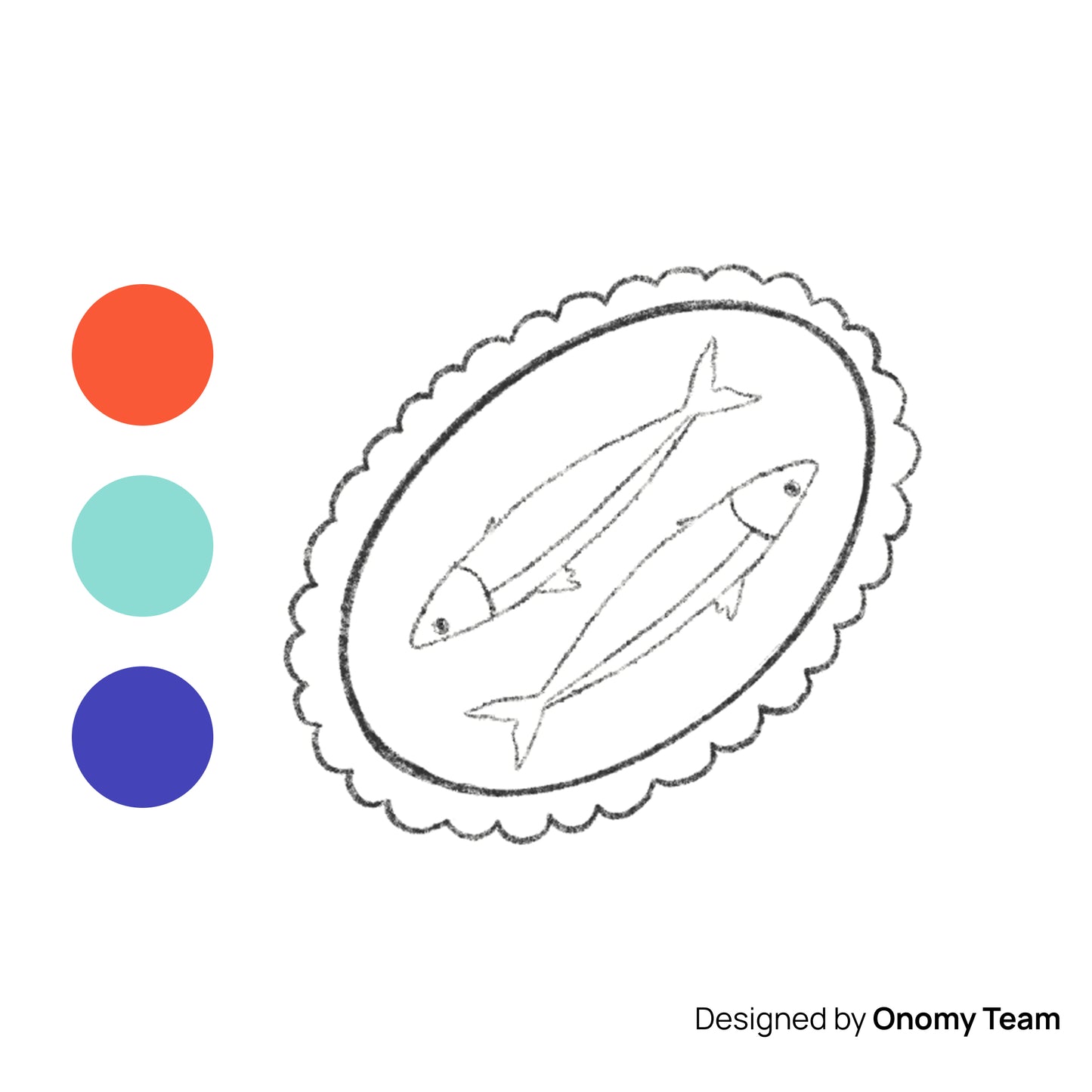 The Mundane gift shop - Fishy Birthday Greeting card hand drawing - Foodie collection - Gift for her - gift for foodies - gift for Birthday - Birthday Greeting card