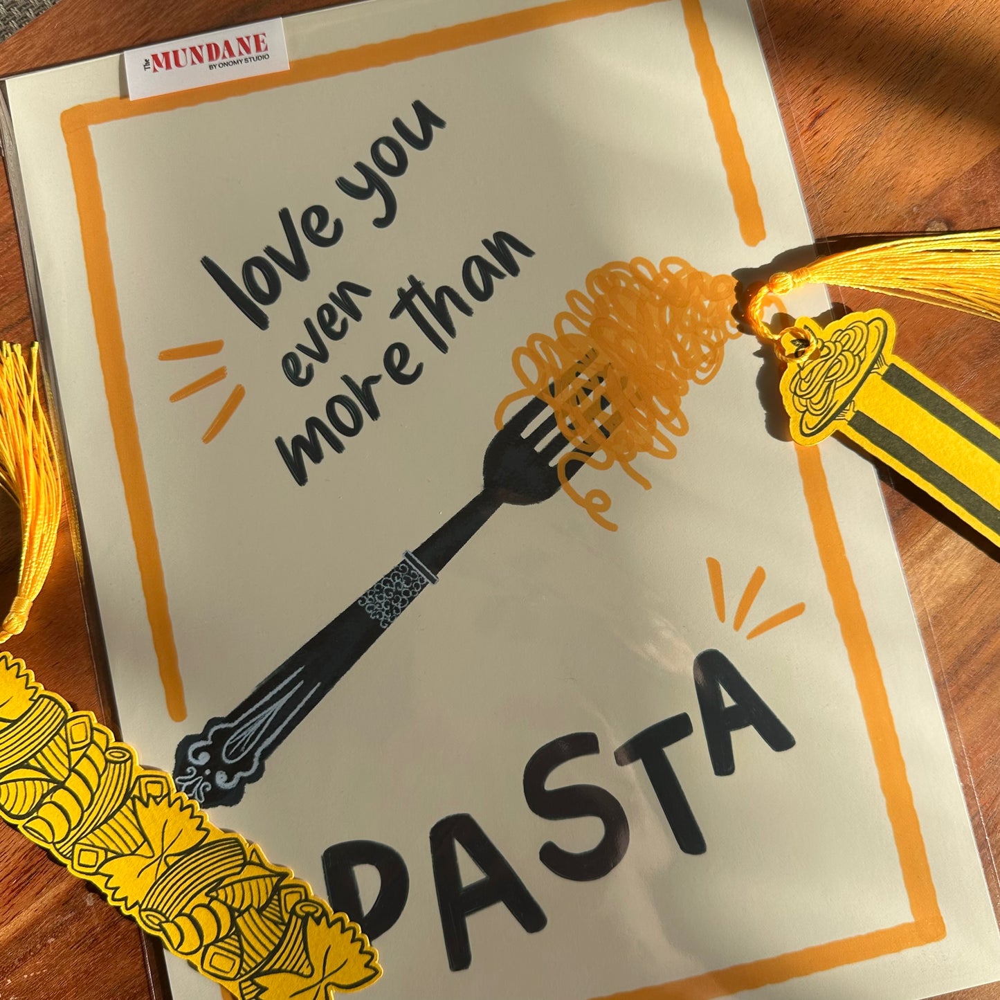 Gifting Set - Love you more than pasta + Book Marks