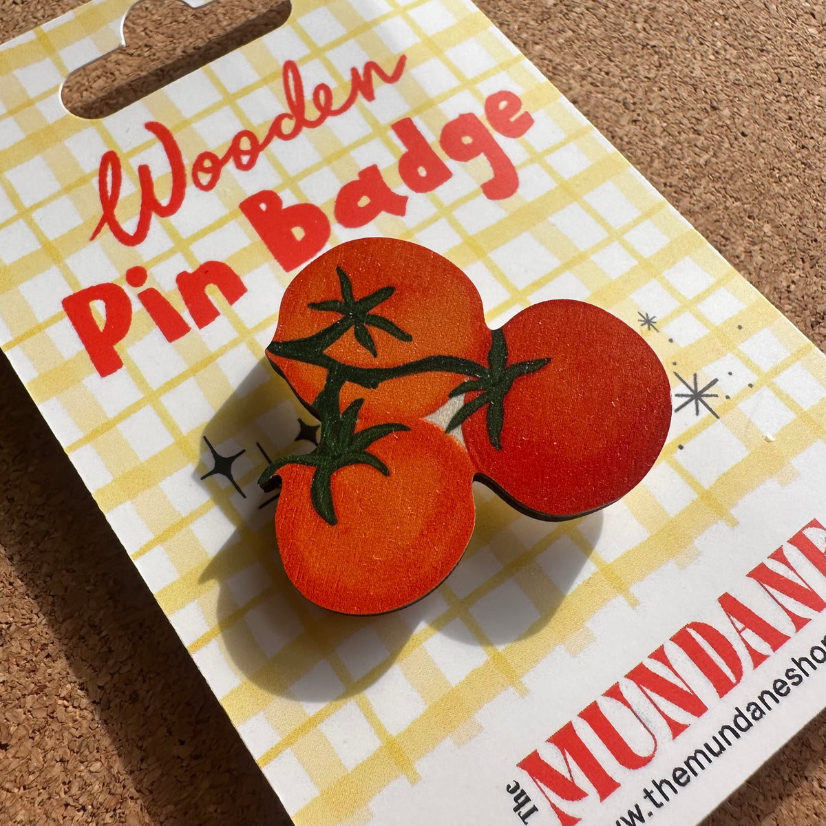 Bunch of Tomatoes Wooden Pin