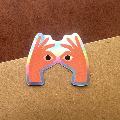 Eye See You Vinyl Holographic Sticker