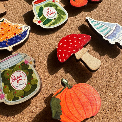 Pumpkin Wooden Pin