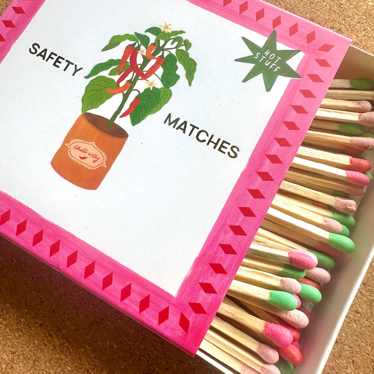 Chilli Willy Gold Foil Luxury Match Stick Boxes