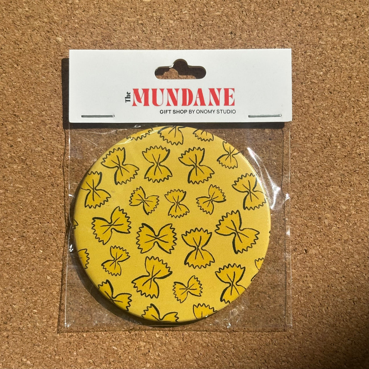 Crazy Pasta Pattern Pocket Mirror