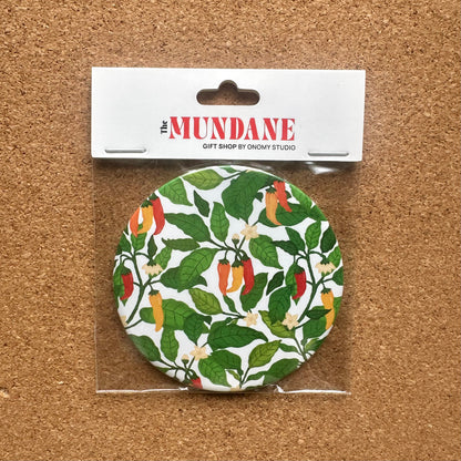 Chilli Plant Pocket Mirror