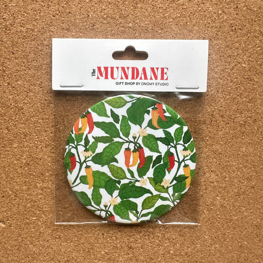 Chilli Plant Pocket Mirror