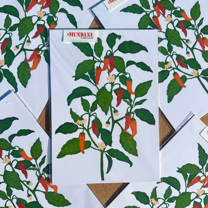 Chilli Plant Giclée Art Print
