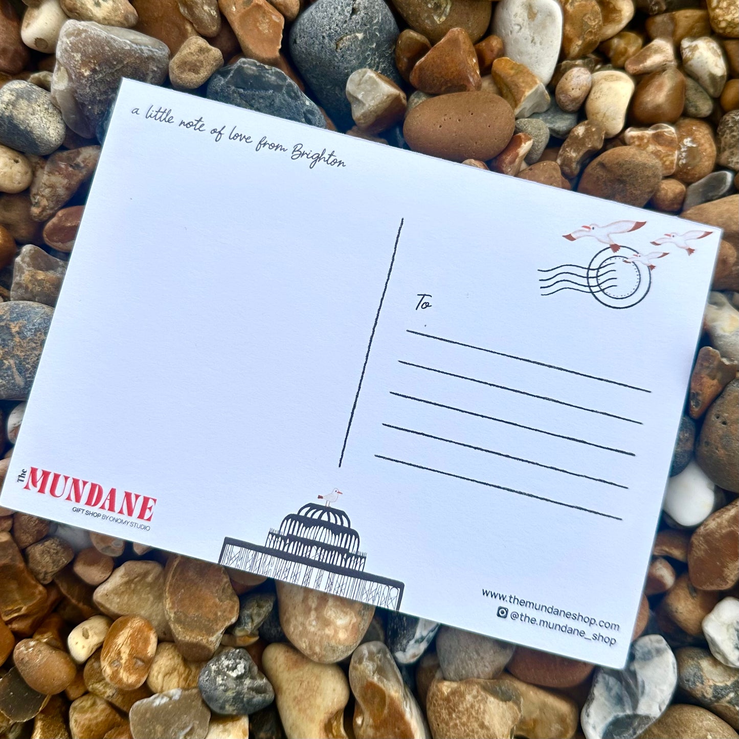 Brighton Map Postcard