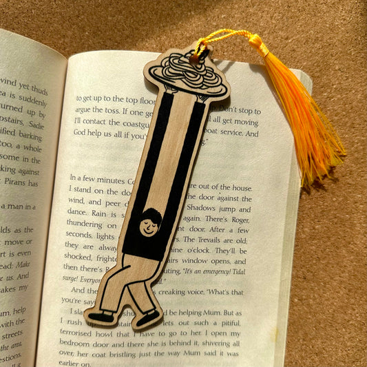 Wooden -Pasta Lunges Book Mark