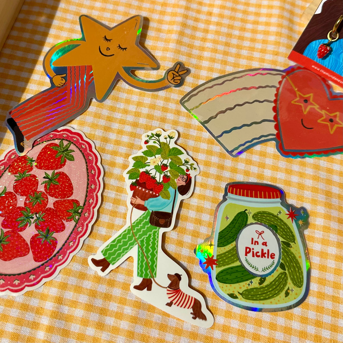 In a Pickle Vinyl Holographic Sticker