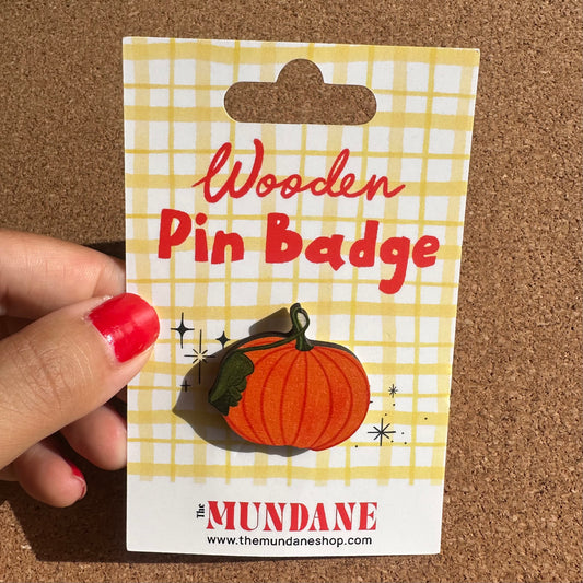 Pumpkin Wooden Pin