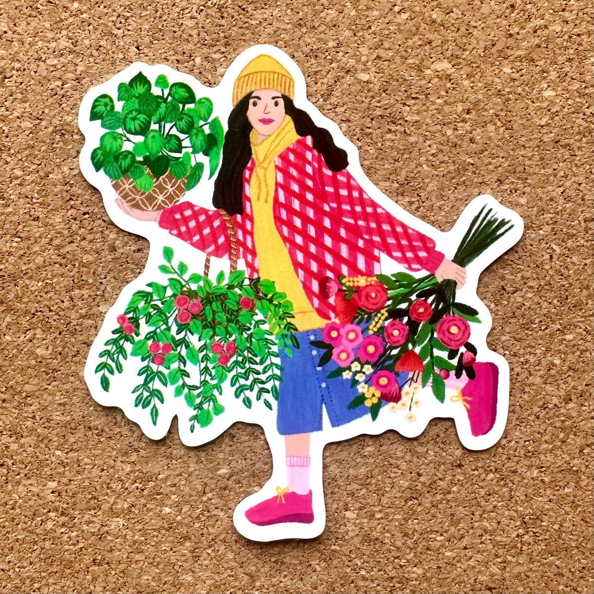 Plant Lady Vinyl Sticker