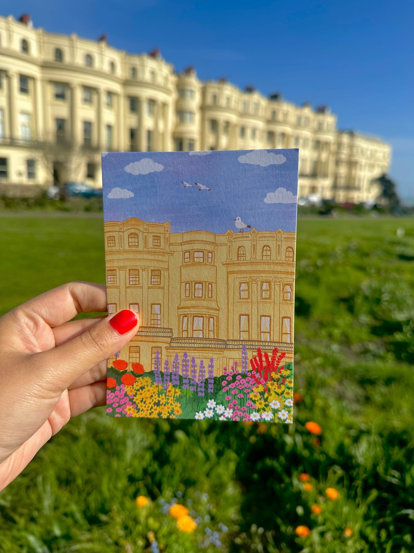 Brighton Brunswick Square Postcard