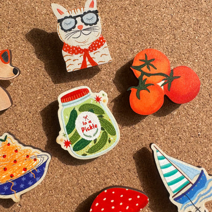 Bunch of Tomatoes Wooden Pin