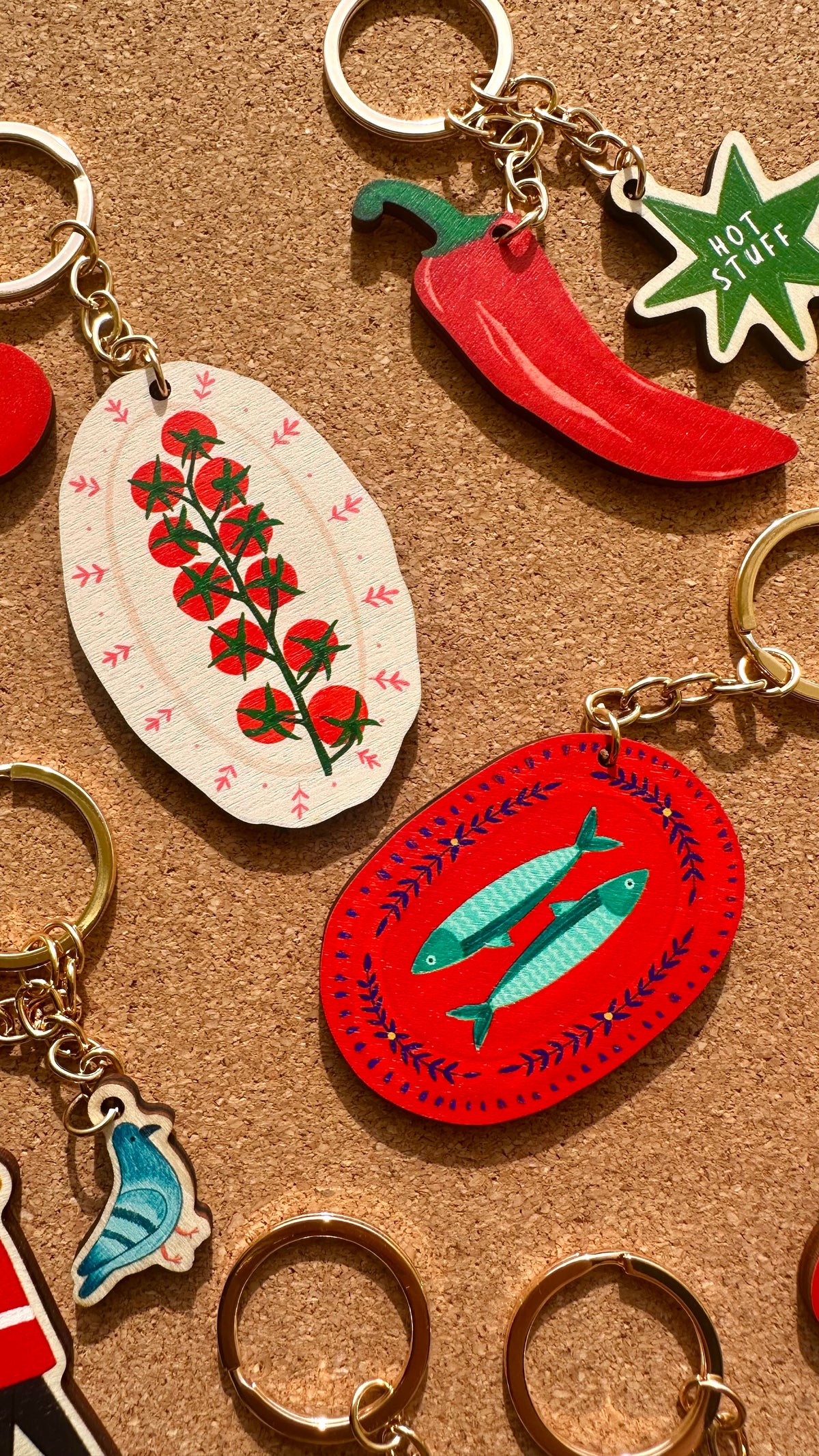 Big Chilli Hot Stuff Wooden Keyring