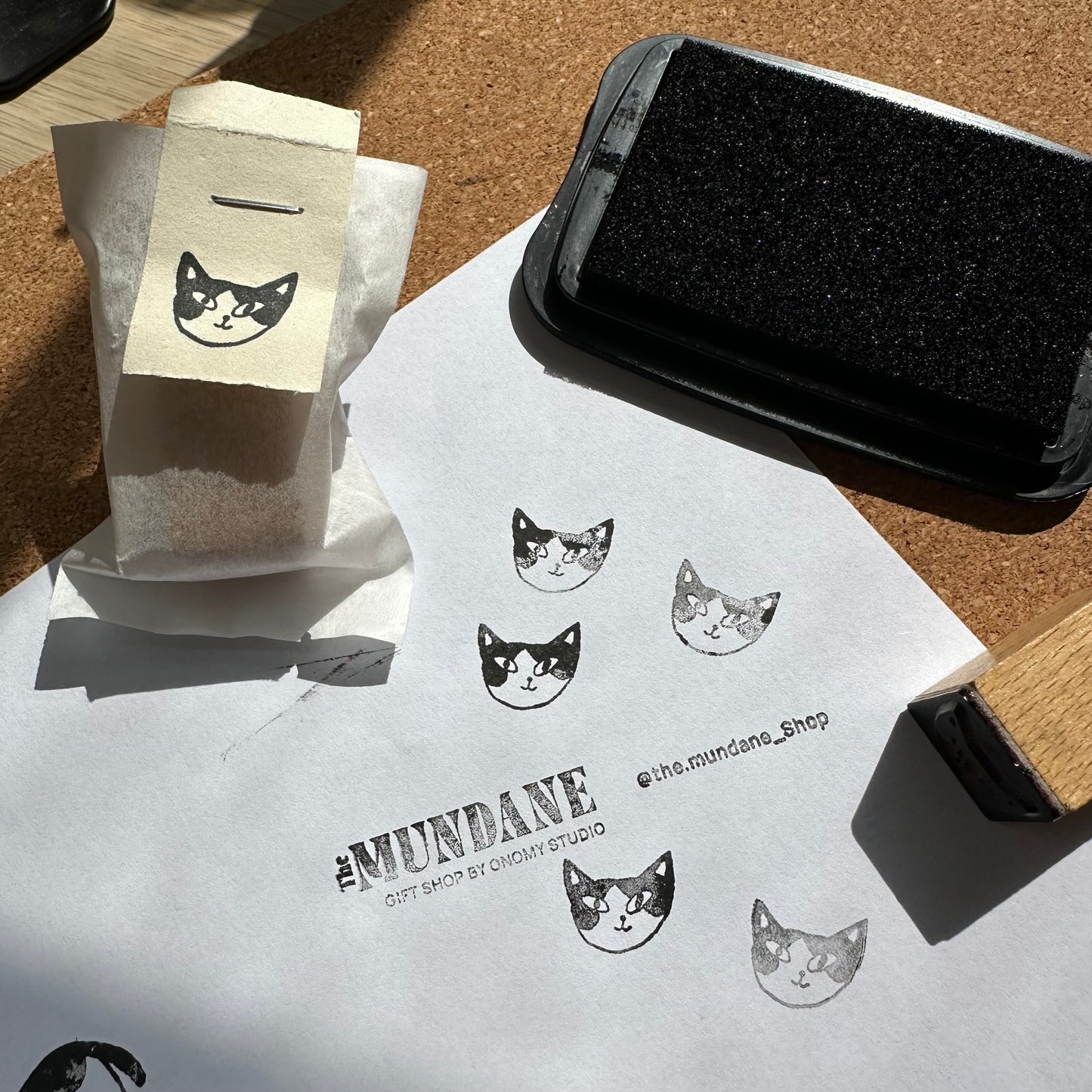 Cat face stamp