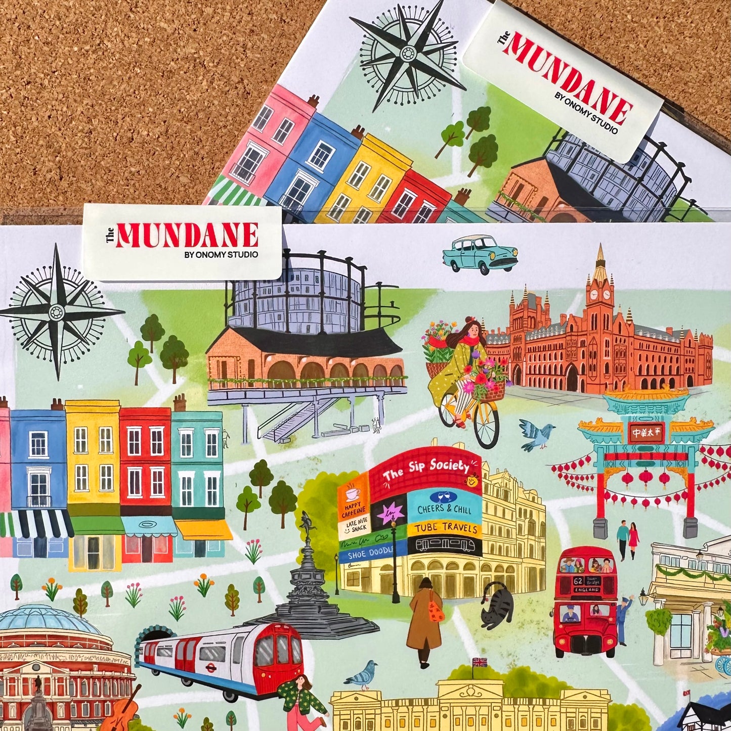London Map Illustration Giclée Art Print