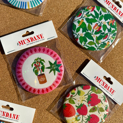 Chilli Plant Pocket Mirror