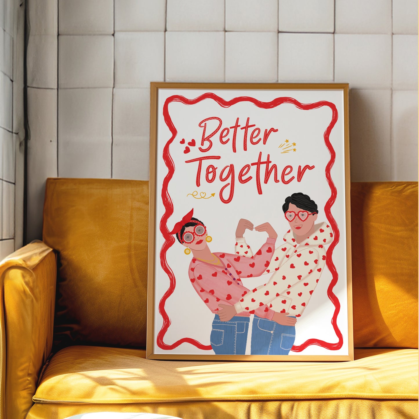 Better Together Lovers Art Print