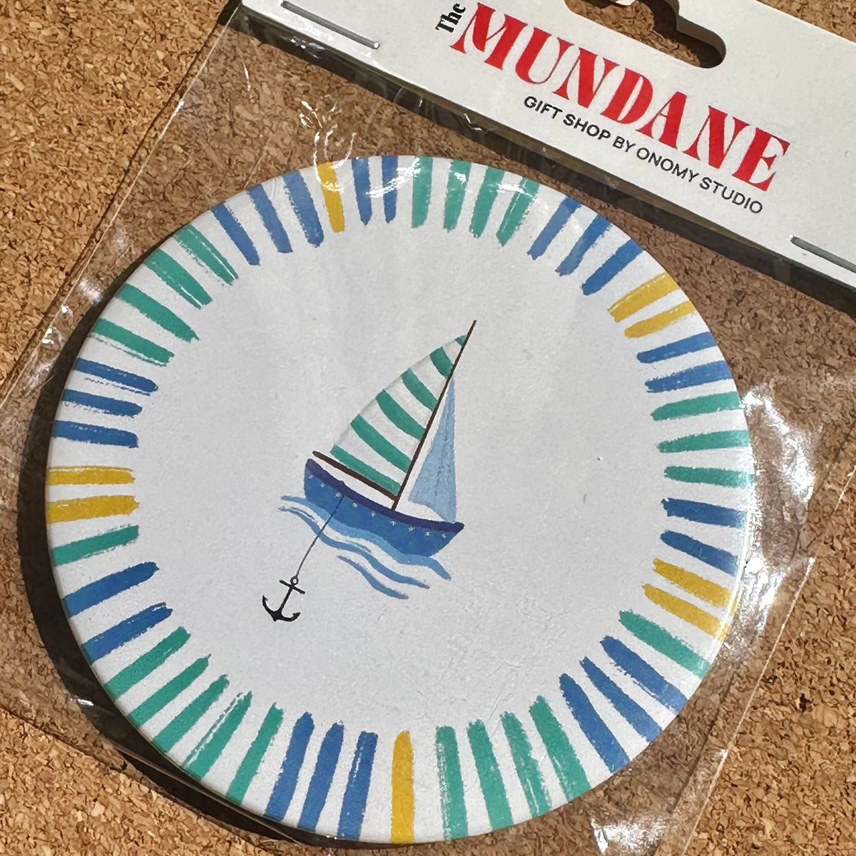 Sail Away Nautical Pocket Mirror