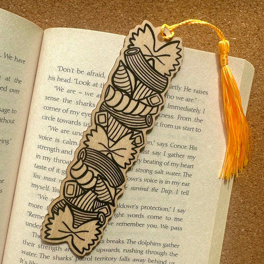 Wooden - Crazy Pasta Bookmarks Book Mark