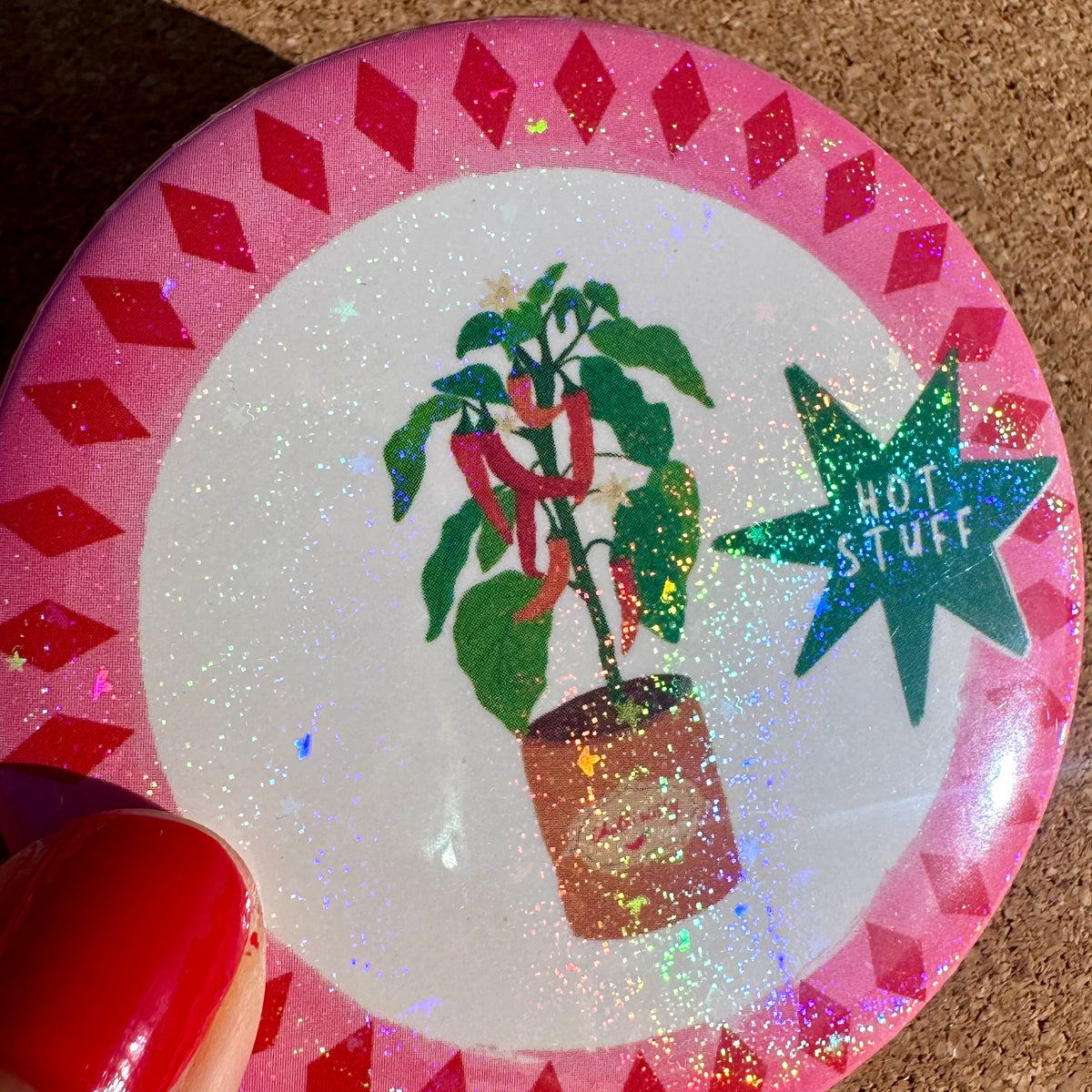 Hot Stuff Chilli Pocket Mirror
