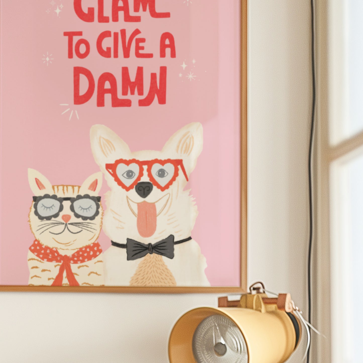 Too Glam to Give a Damn Giclée Art Print