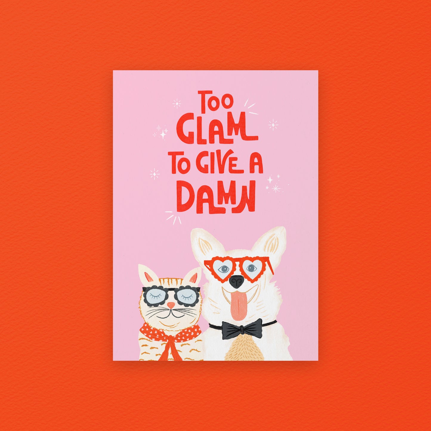 Too Glam to Give a Damn Giclée Art Print