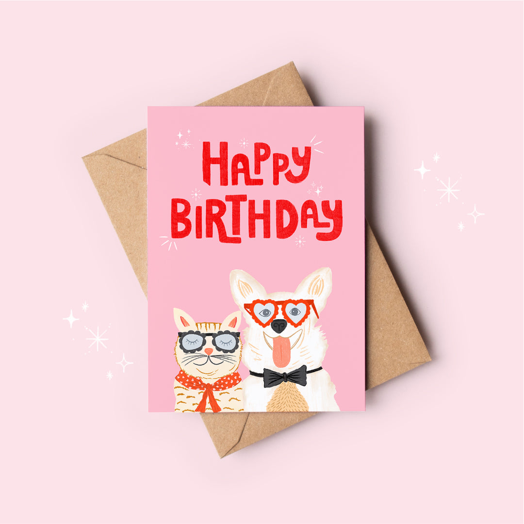 Purr & Paw Birthday Card
