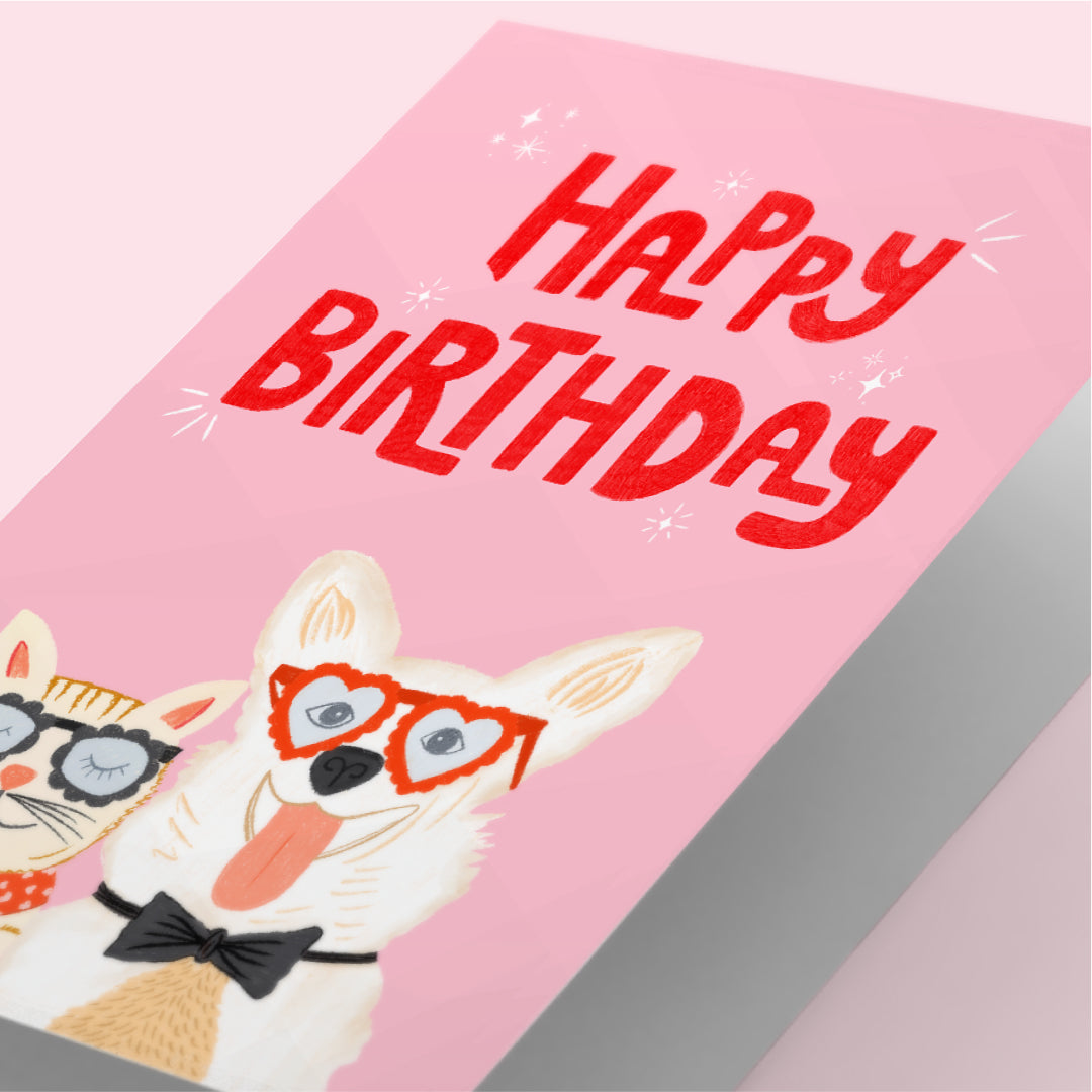 Purr & Paw Birthday Card