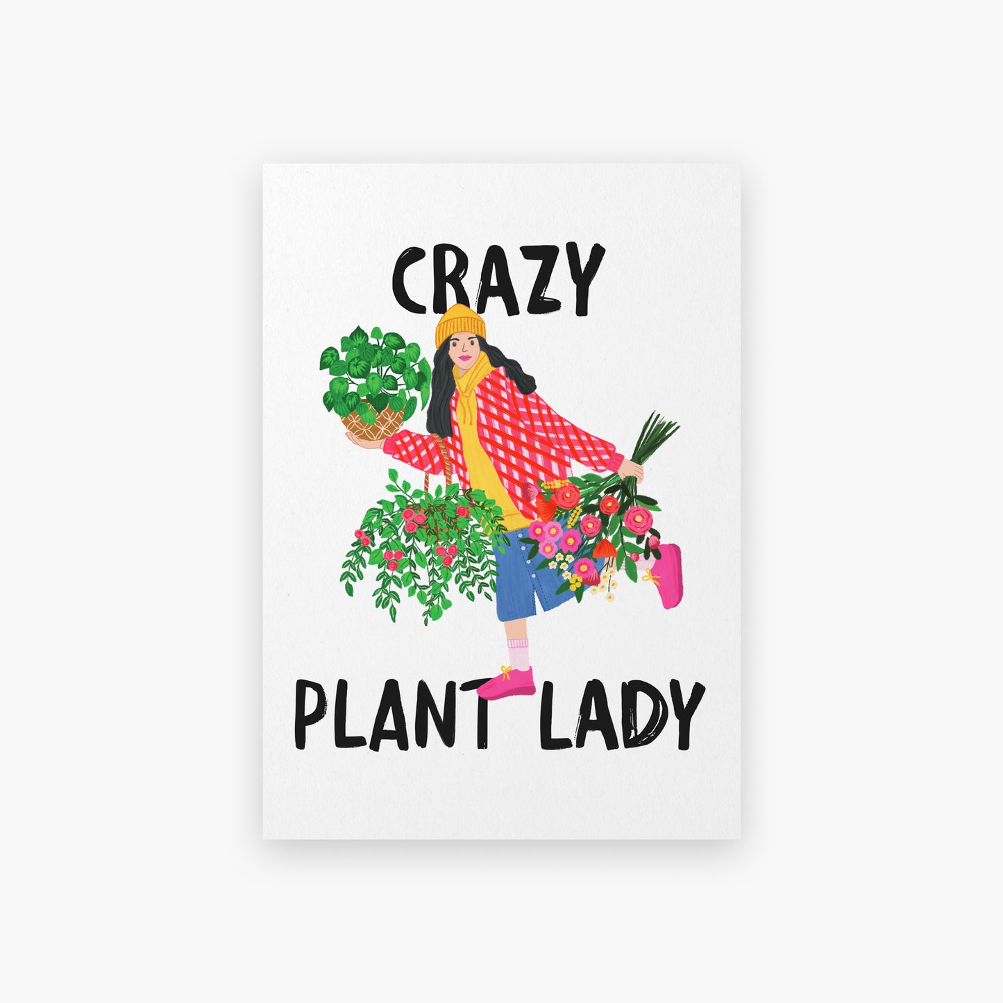 Crazy Plant Lady Art Print