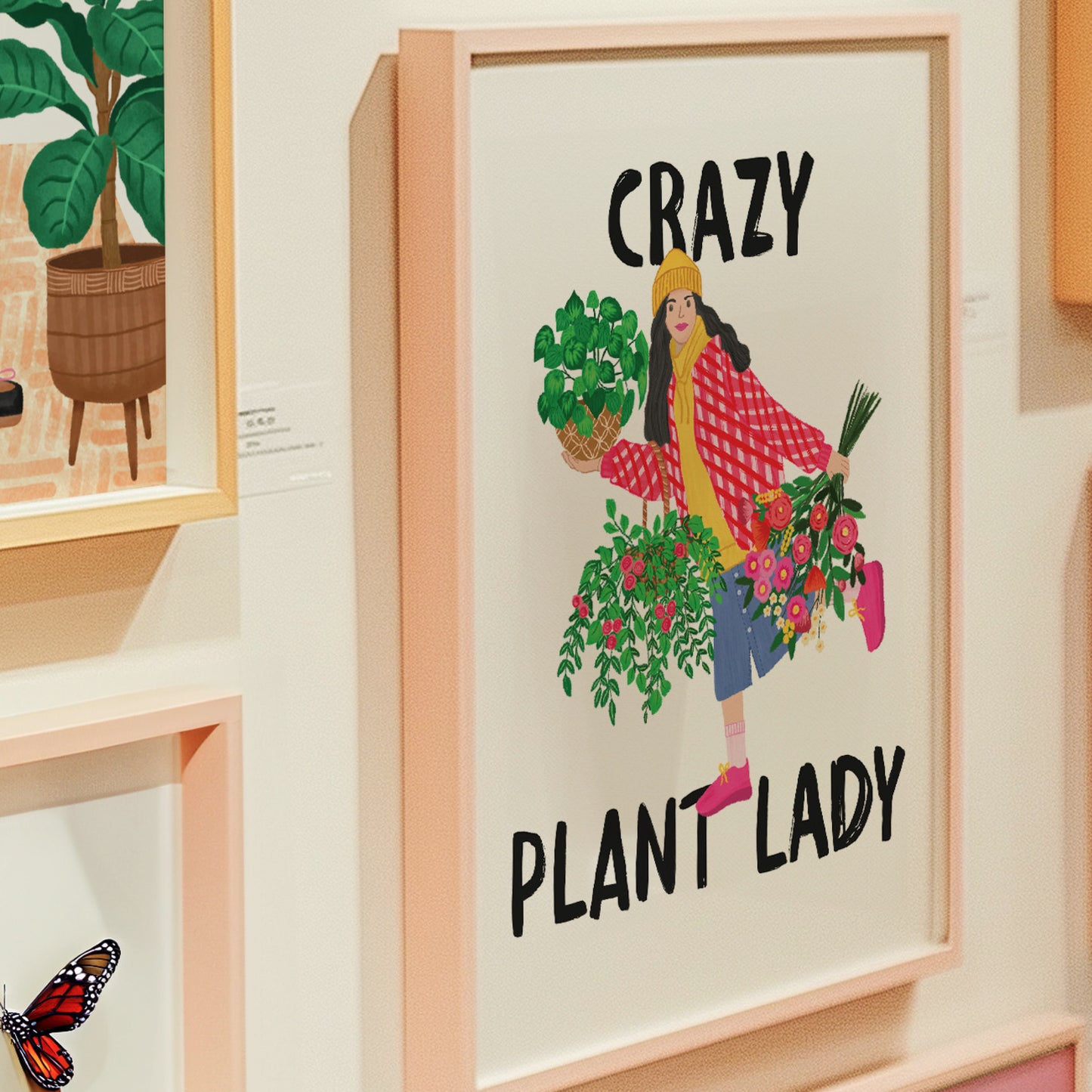 Crazy Plant Lady Art Print