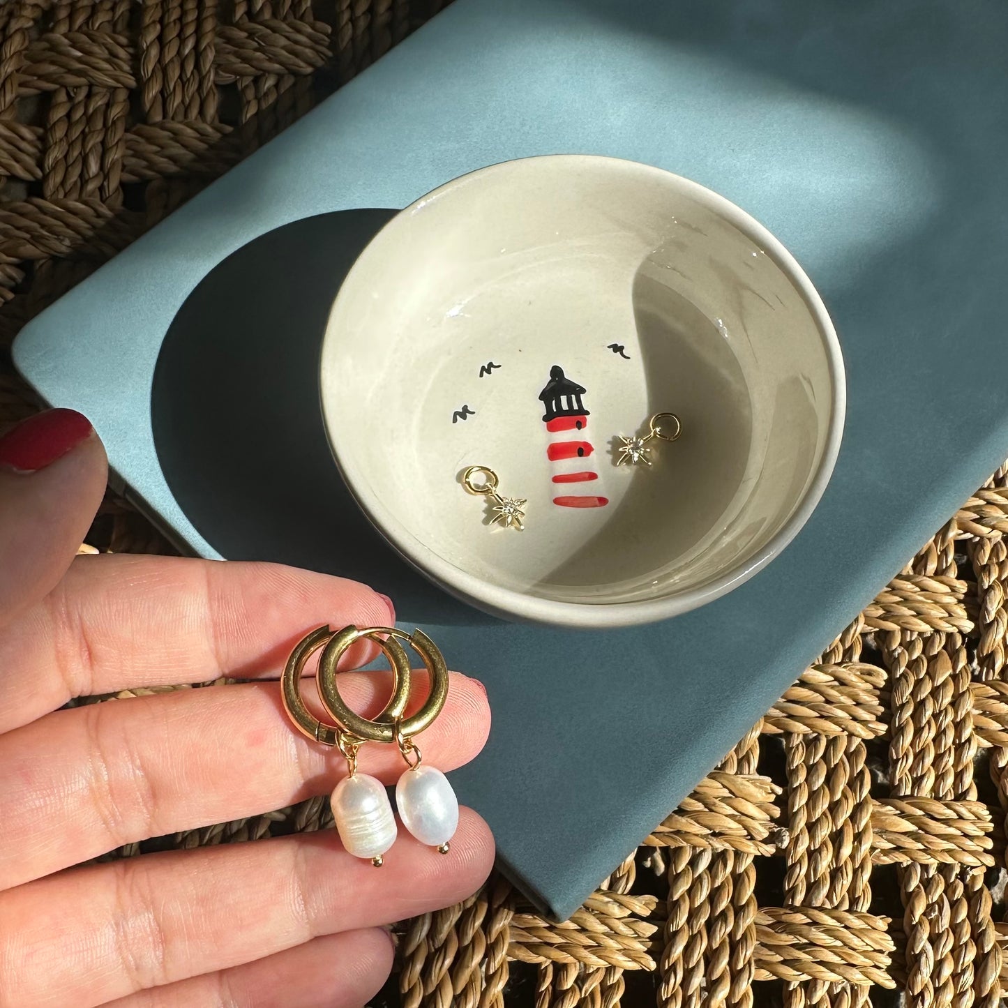 Light house Ceramic Trinket Dish
