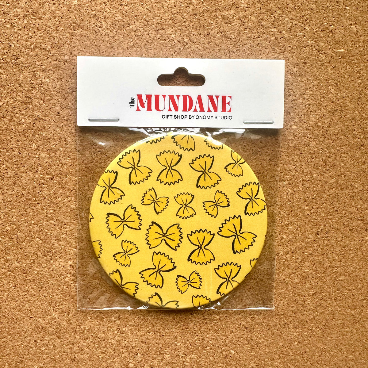Crazy Pasta Pattern Pocket Mirror