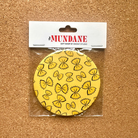 Crazy Pasta Pattern Pocket Mirror