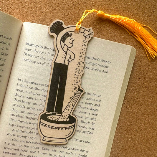 Wooden - Pesto Guy Book Mark
