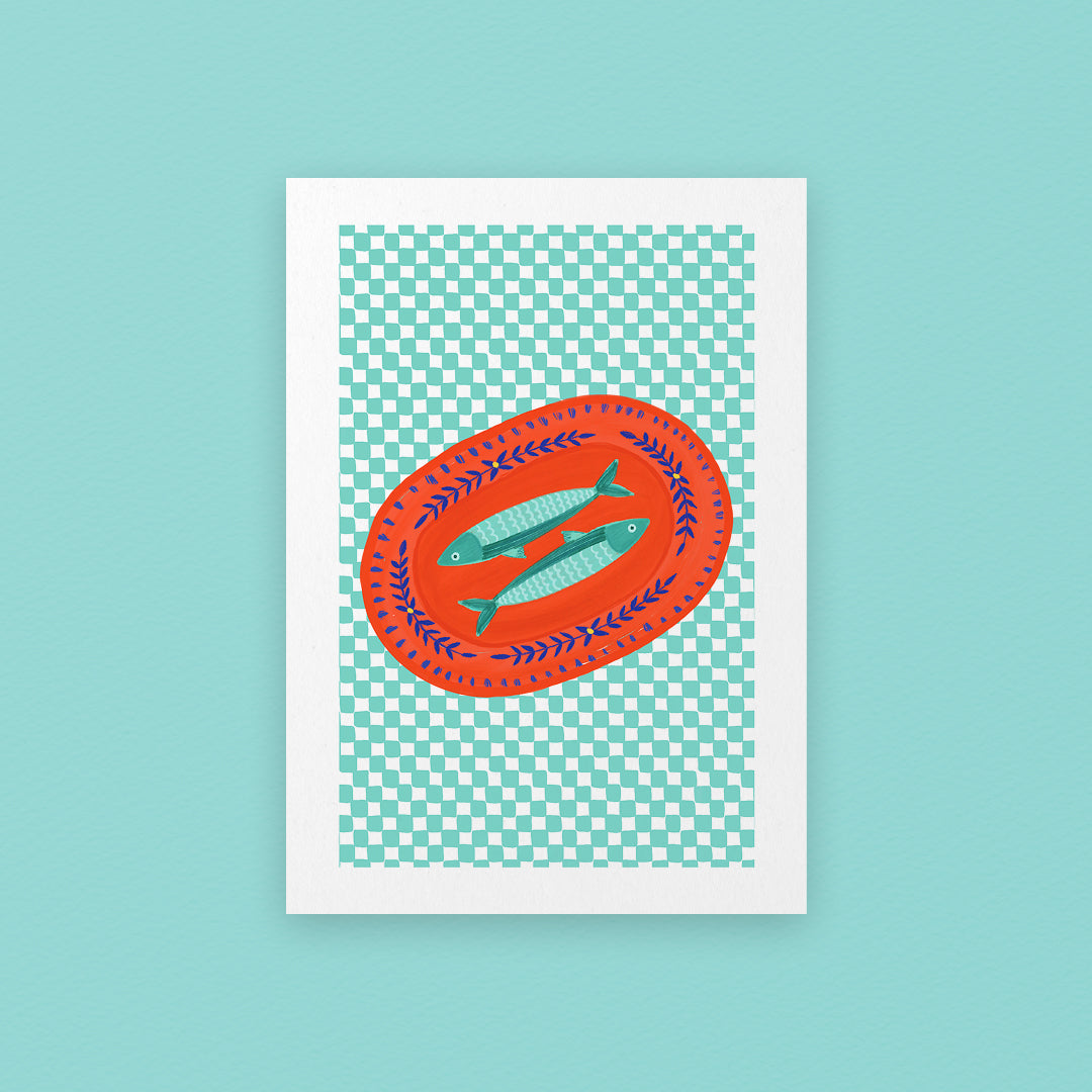 Sardine Fish Art Print