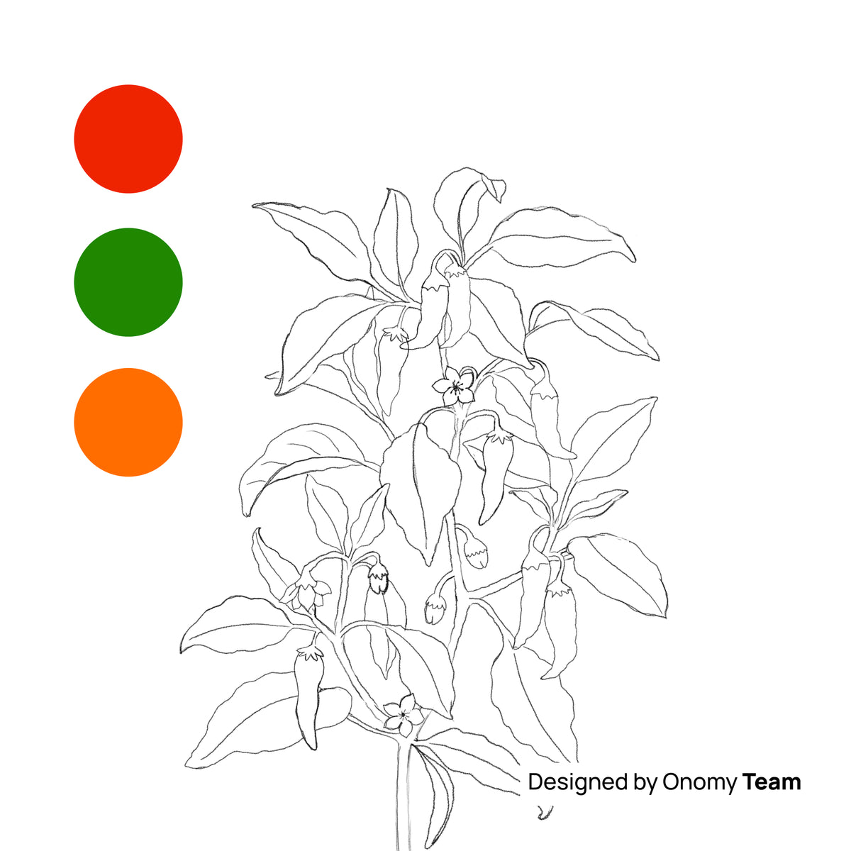 Chilli Plant Giclée Art Print
