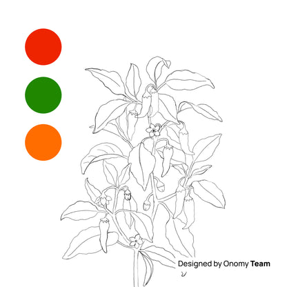 Chilli Plant Giclée Art Print