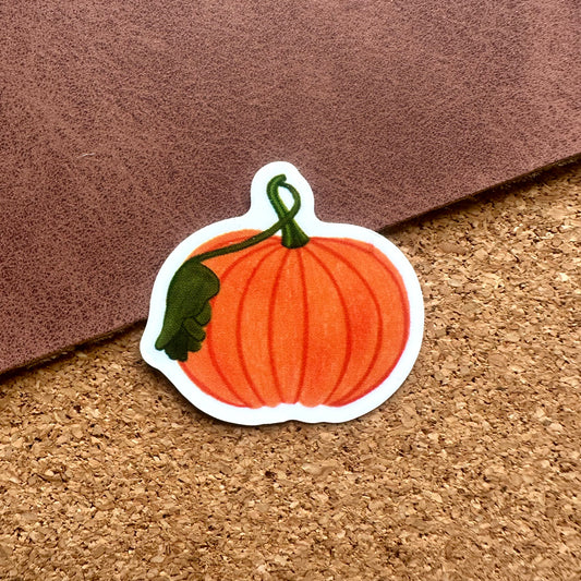 Pumpkin Vinyl Sticker
