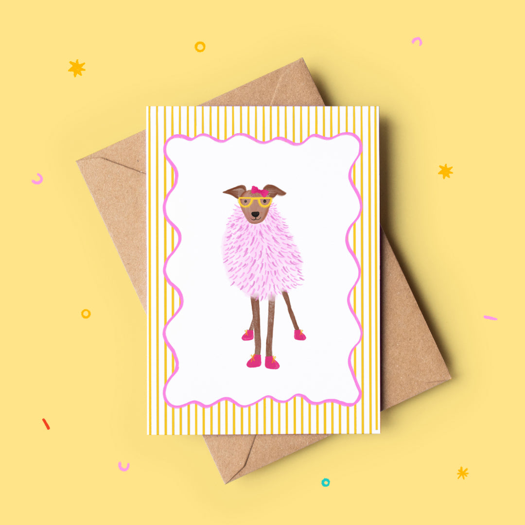 Sassy Dog Greeting Card