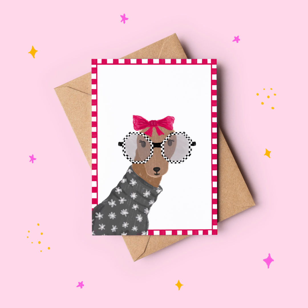 Greyhound dog Greeting Card