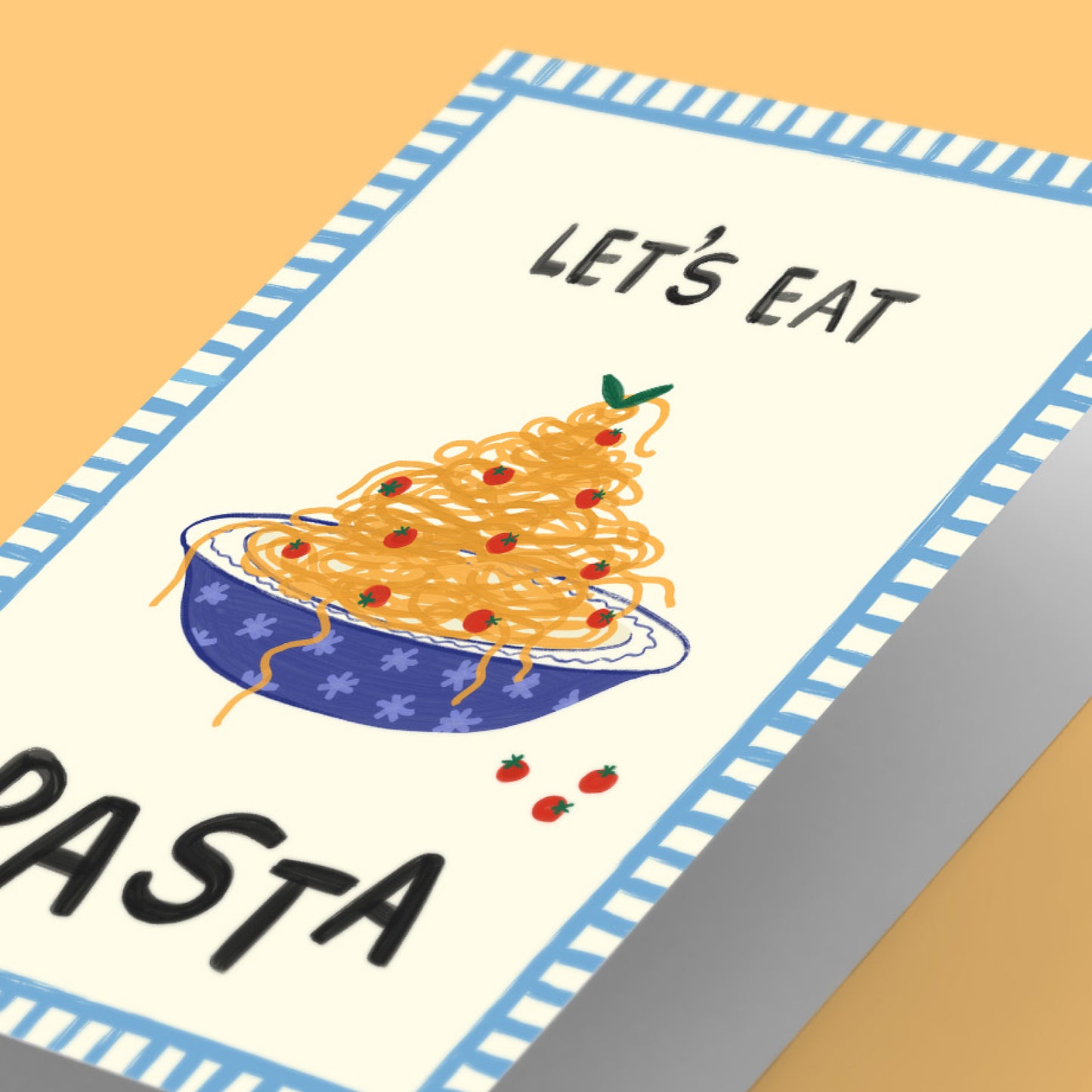 Let’s Eat Pasta Foodie Birthday Card